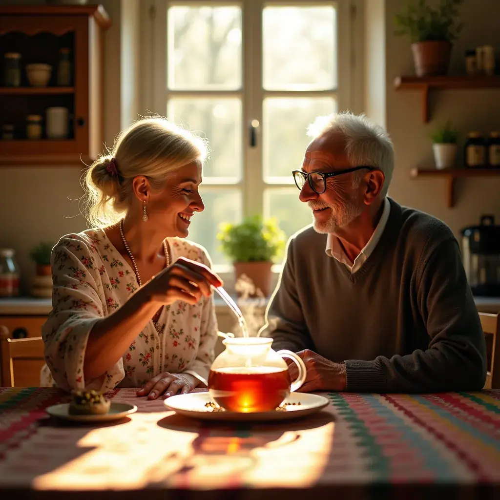 Teáskanál friss gyógynövényekkel, a vérnyomás javításáért